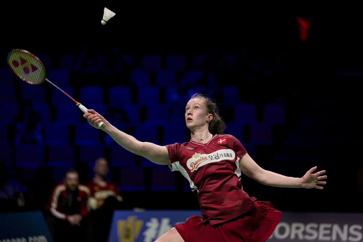 Line Christophersen havde det utrolig svært mod verdens nummer to, Wang Zhiyi.