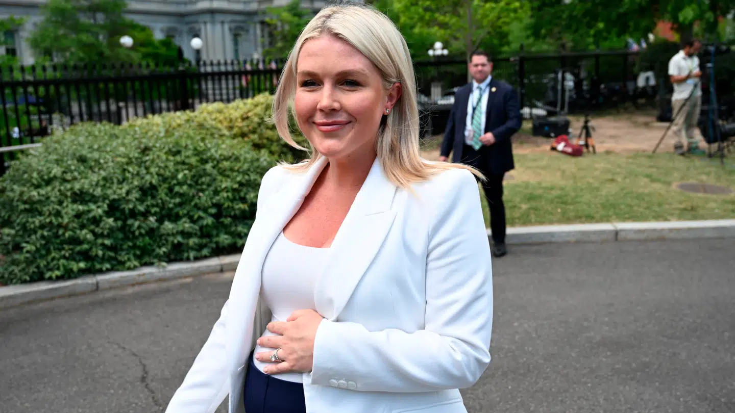 Karoline Leavitt kan føde når som helst, fortæller hun.