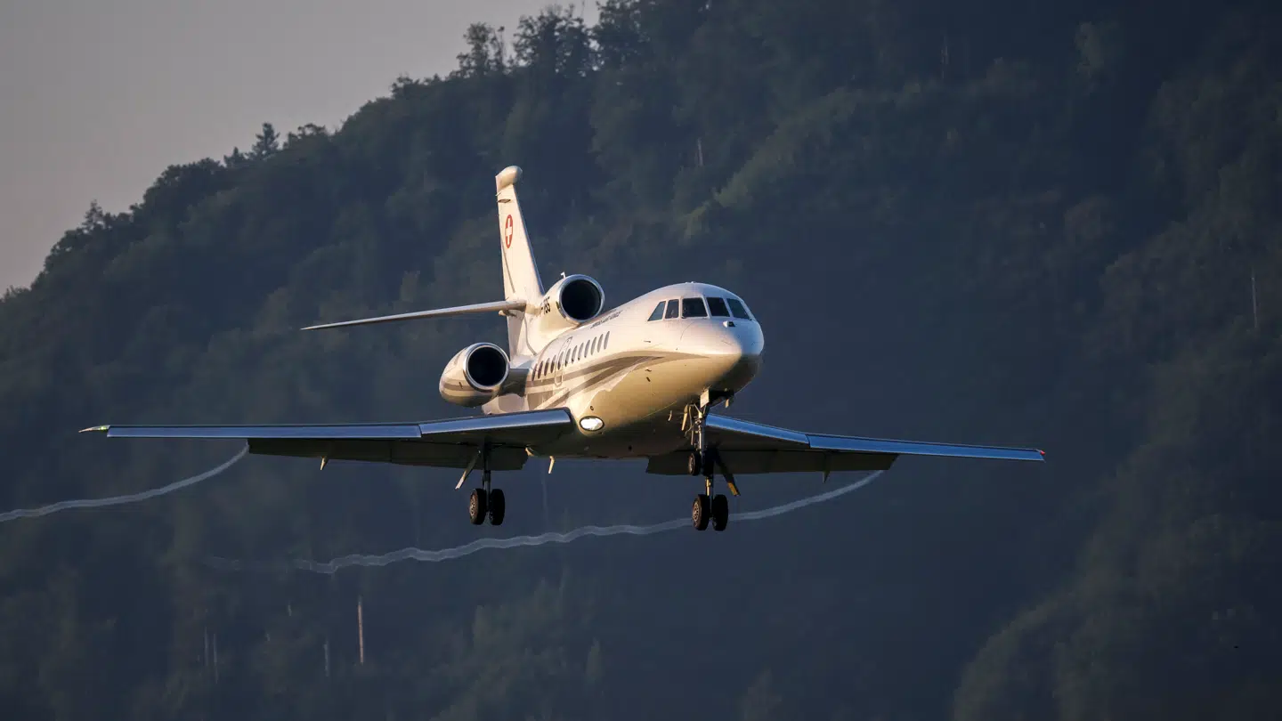 Flyet tilhører Swiss Air (arkivbillede)