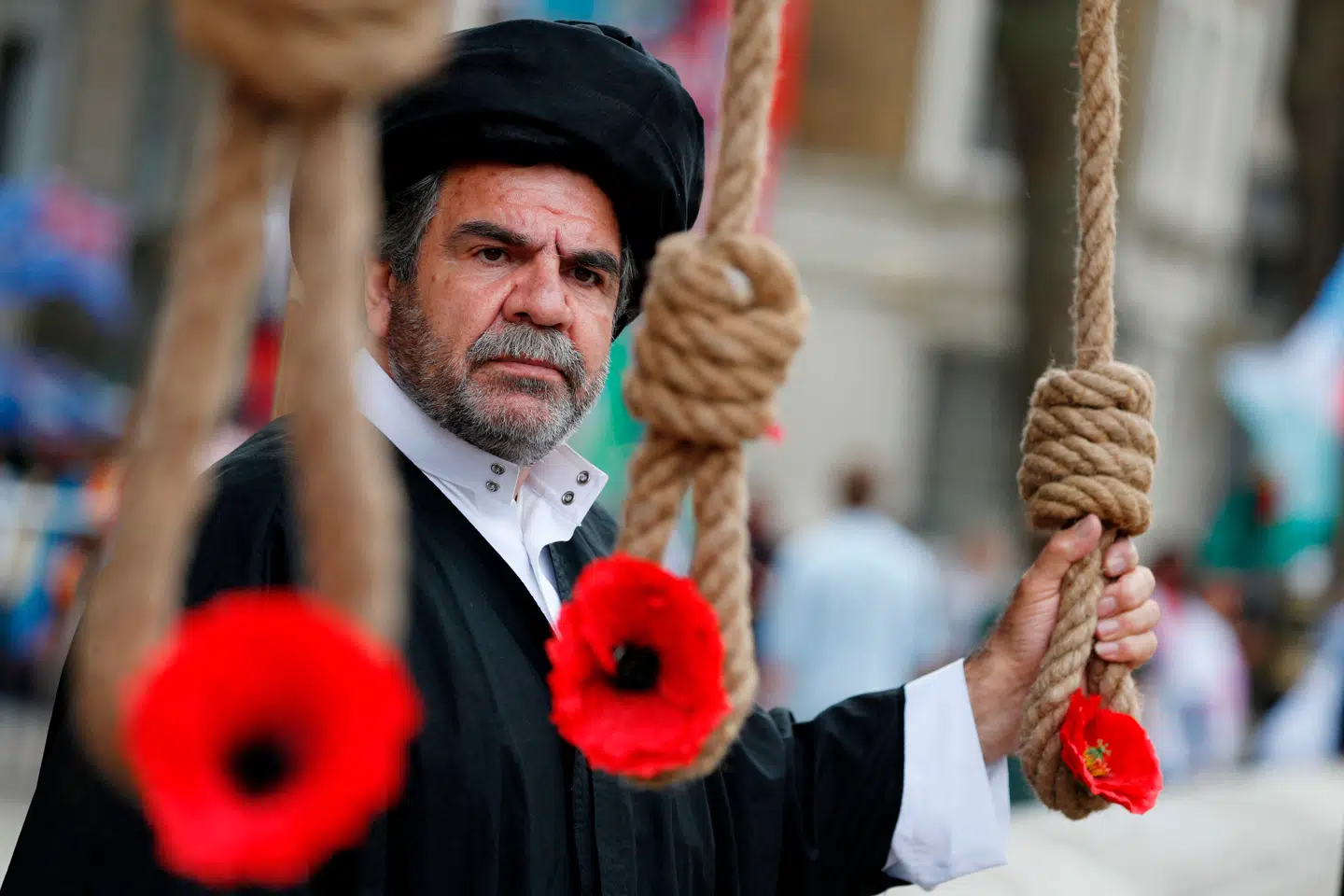 Eksiliranere demonstrerer jævnligt mod henrettelser begået af regimet i Teheran. Her er det i London i 2021.