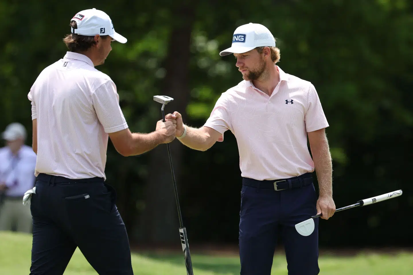 Jacob Skov Olesen og Rasmus Neergaard fik samarbejdet til at fungere godt ved sidste runde af parturneringen Zürich Classic of New Orleans.