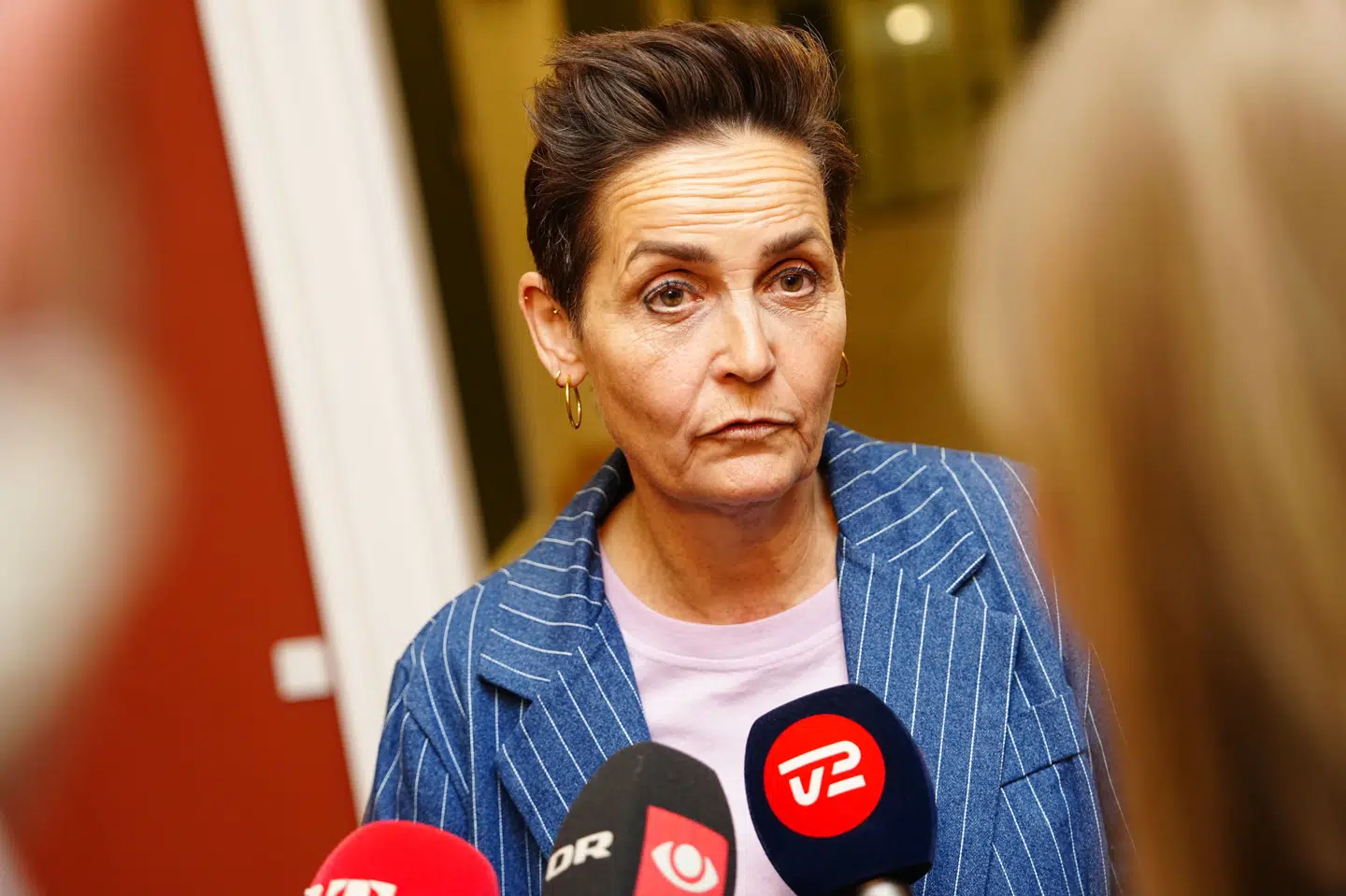 SF's formand, Pia Olsen Dyhr, har tirsdag været til møde med forhandlingsleder Mette Frederiksen (S) i Statsministeriet.