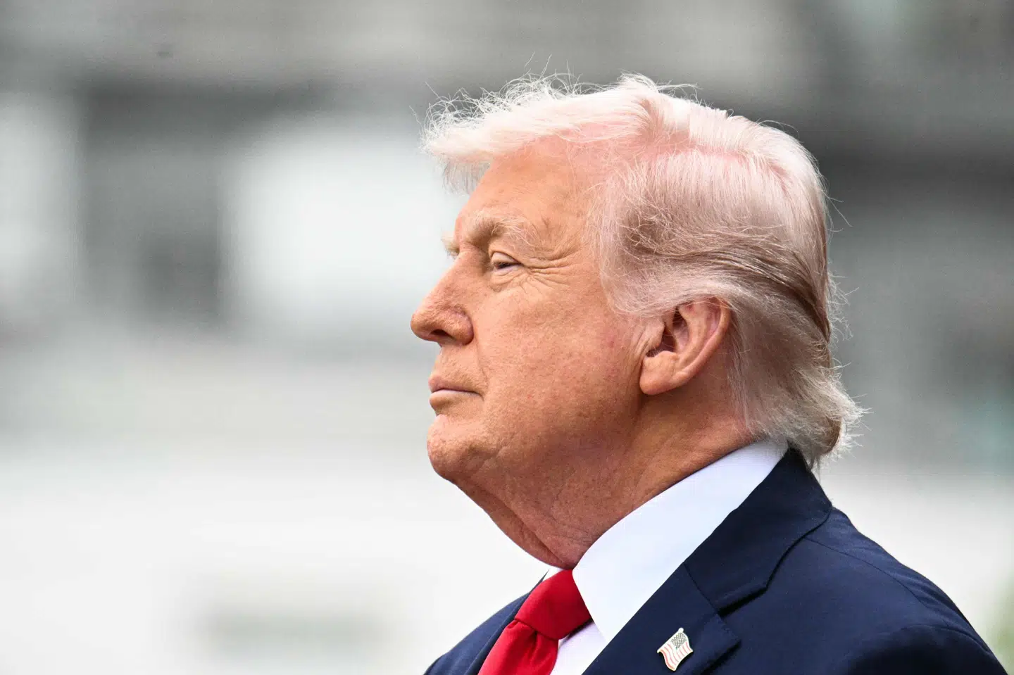 USA's præsident, Donald Trump, er mindre populær, end han var, da han tiltrådte som præsident sidste år. (Arkivfoto).