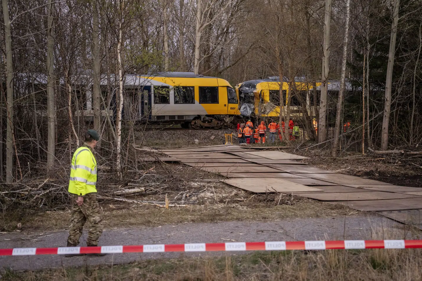 To tog stødte sammen mellem Hillerød og Kagerup med Isterødvejen torsdag den 23. april. (Arkivfoto).
