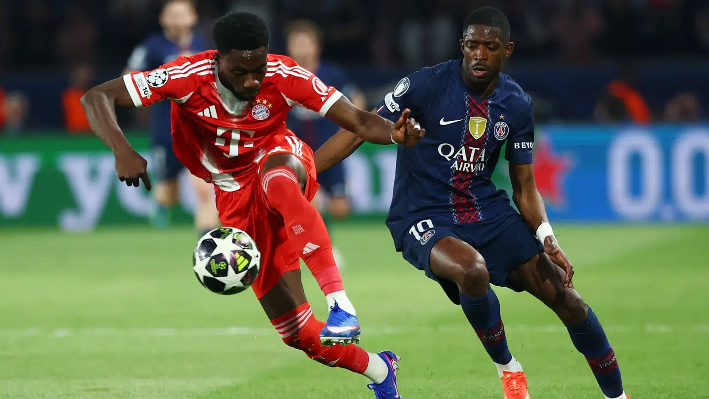 Ousmane Dembélé blev dobbelt målscorer mod Bayern München og Alphonso Davies.