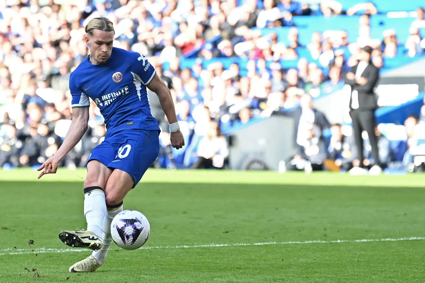 Mykhailo Mudryk har ikke spillet en kamp for Chelsea siden november 2024. (Arkivfoto).