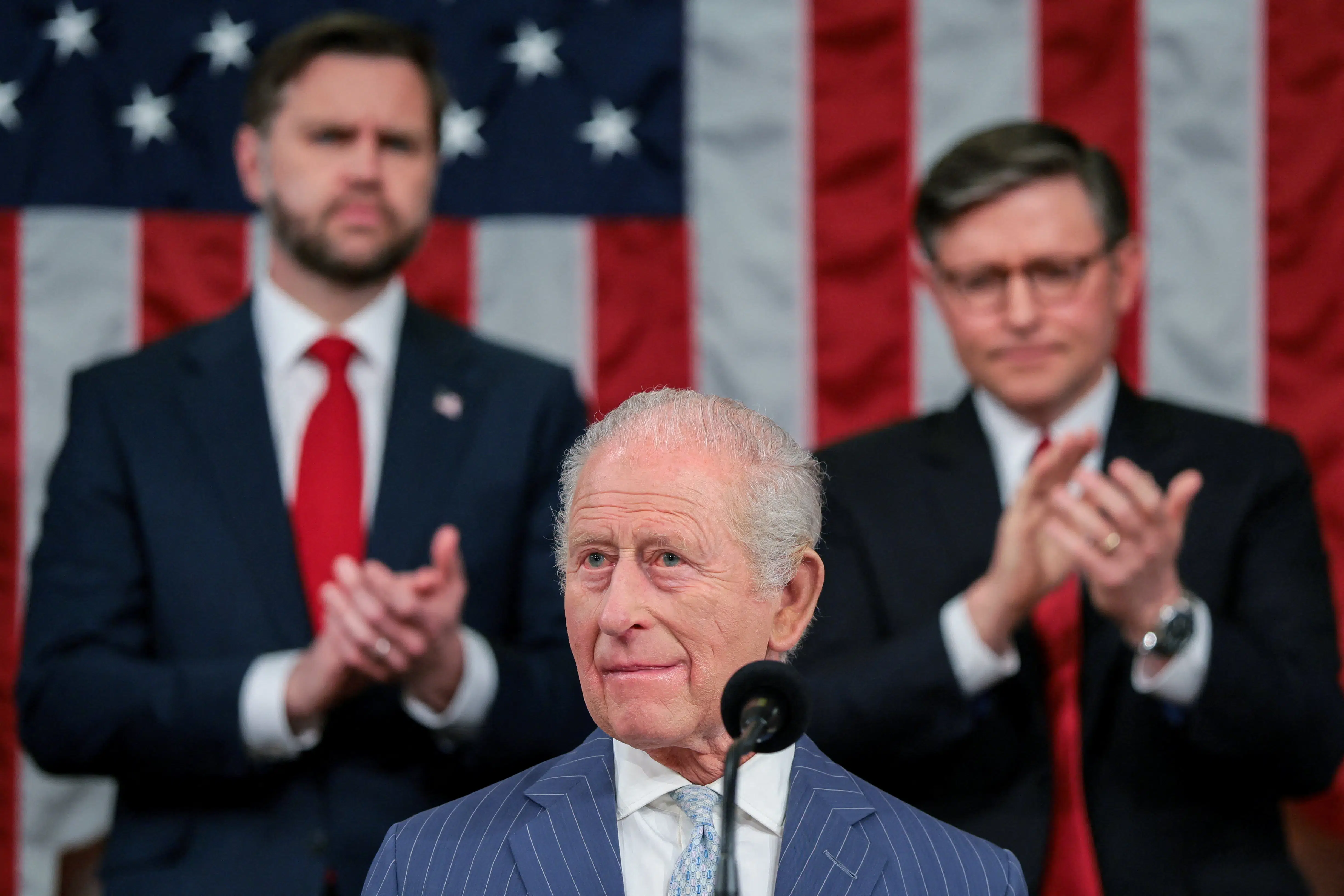 Reaktionen på kong Charles' ord afslører, at Trump er under stort pres