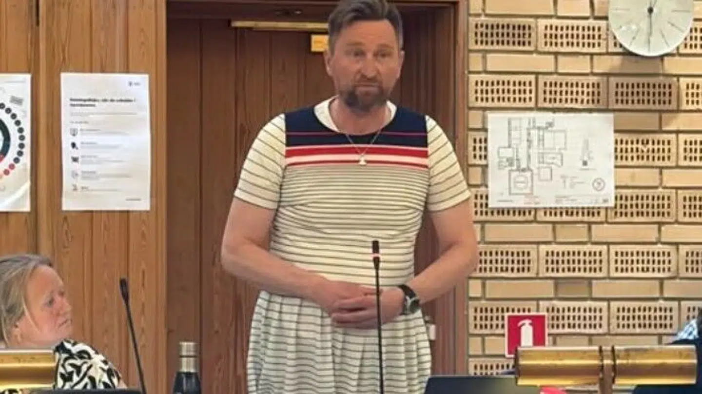 Her ses det radikale byrådsmedlem Jeppe Trolle til møde i Roskilde Byråd onsdag aften.