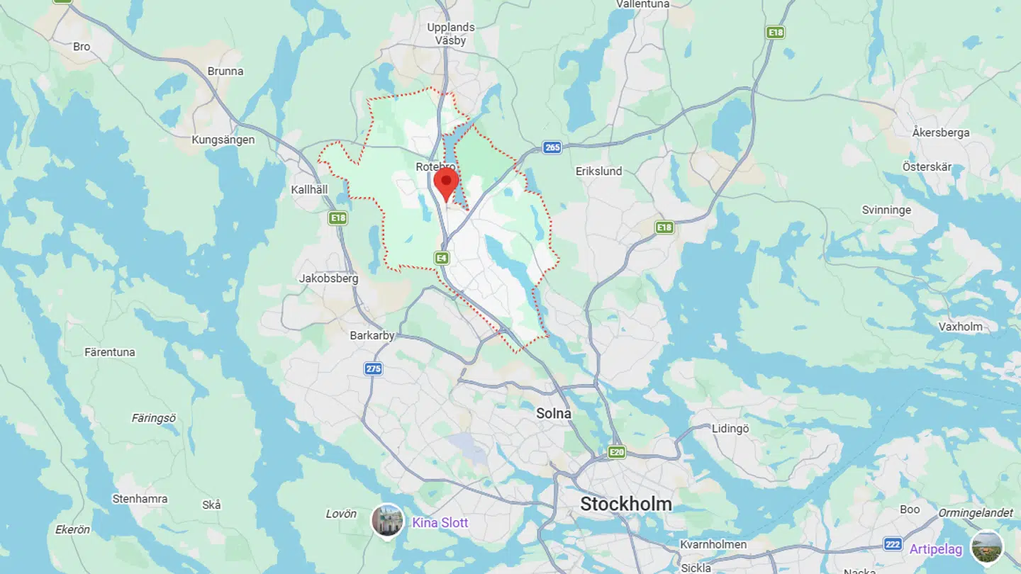 Episoden skete i Sollentuna udenfor Stockholm.