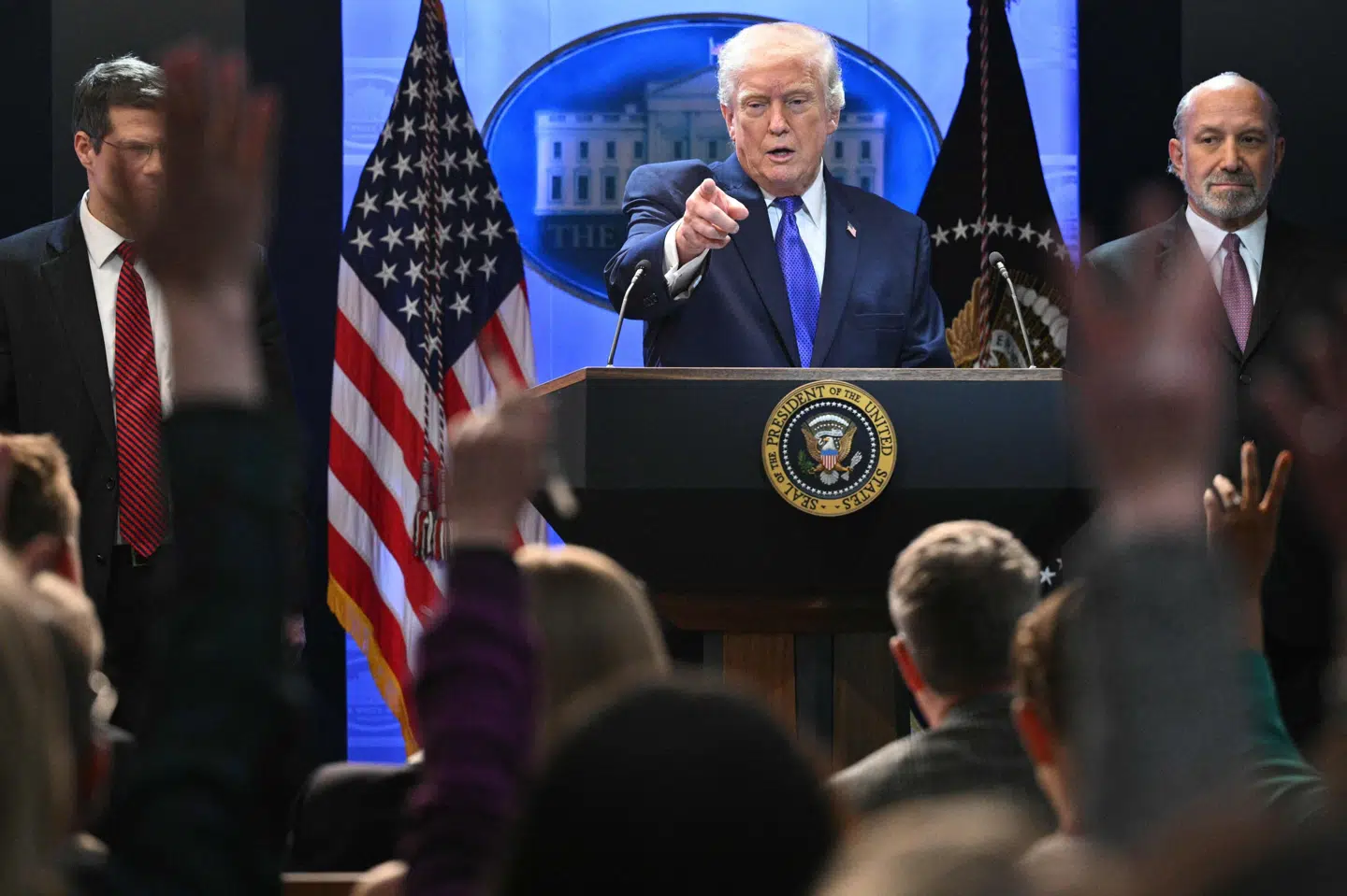 Pressefriheden i USA er faldet under præsident Donald Trump, vurderer Reporters Without Borders. (Arkivfoto).