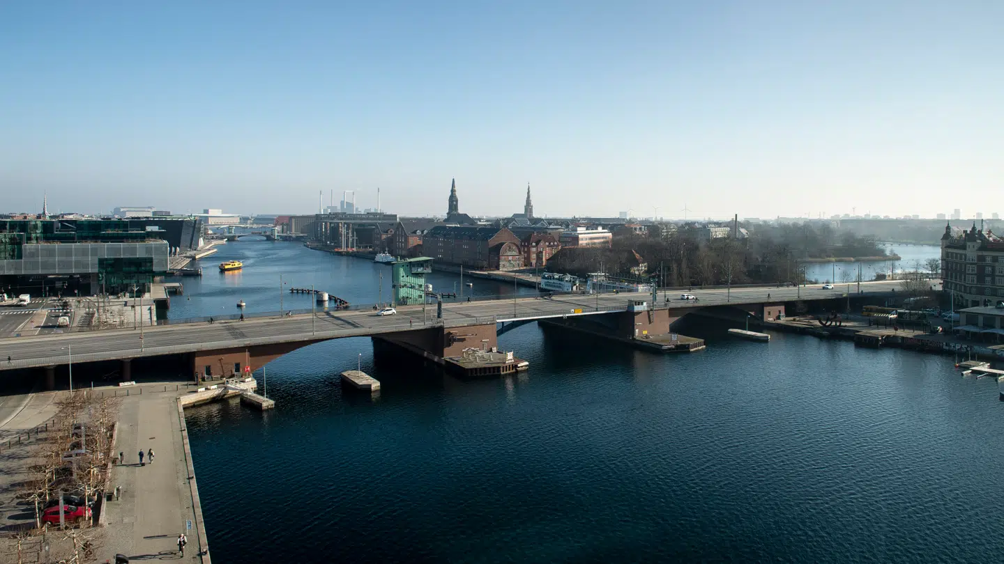 Udsigt fra Nykredit af Langebro.