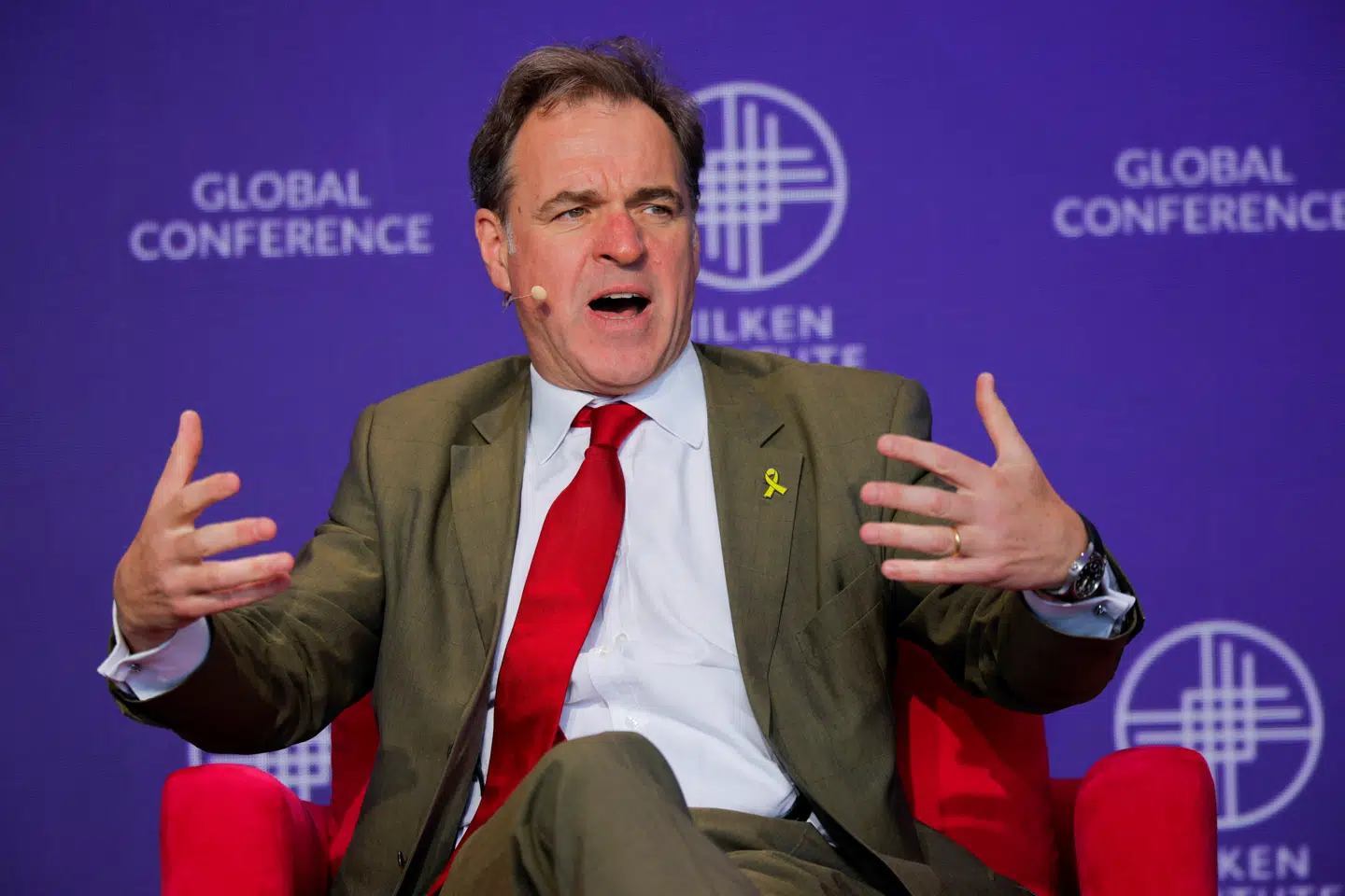Den amerikanske historiker Niall Ferguson advarer om udviklingen i USAs statsgæld. Foto: Mike Blake/Reuters/Ritzau Scanpix