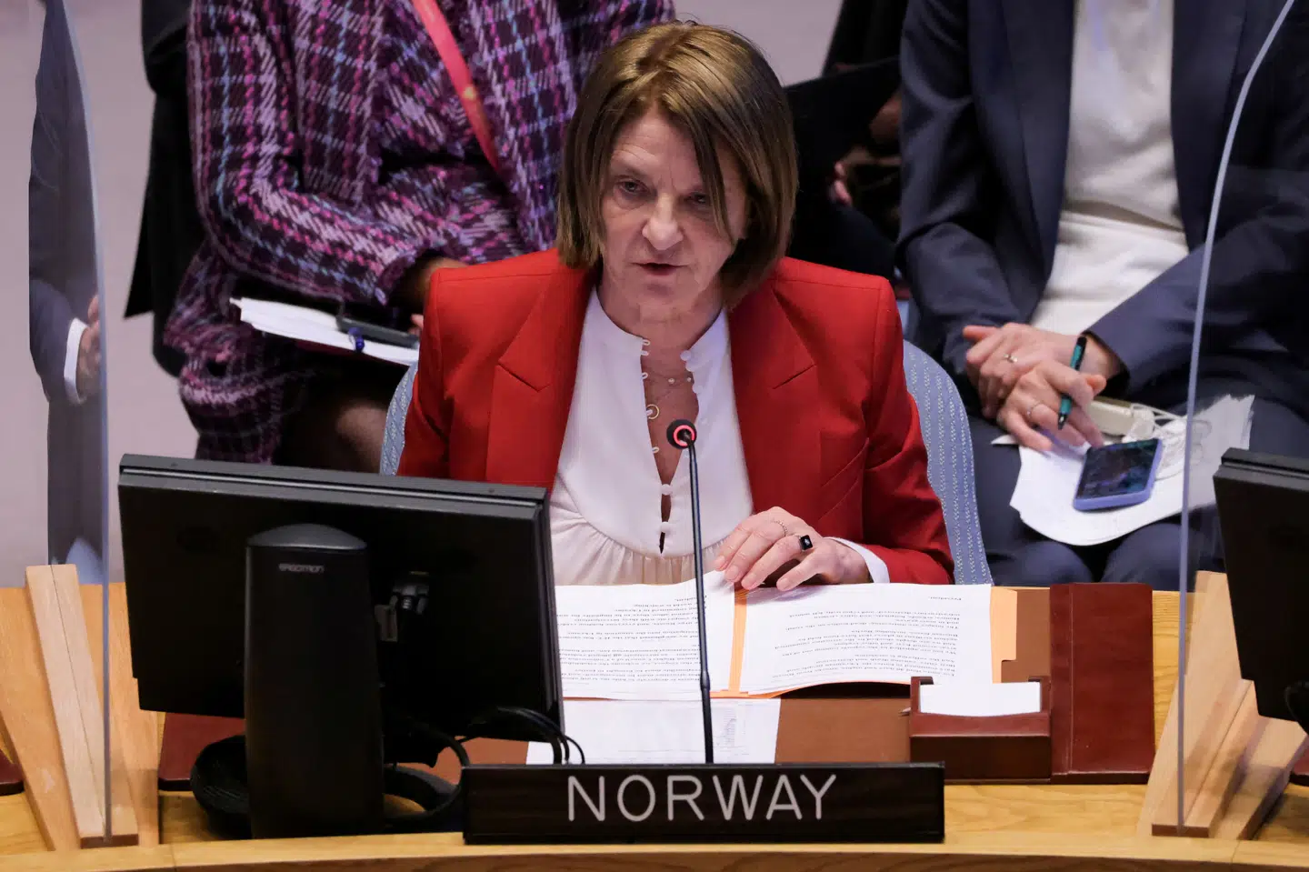 Mona Juul, da hun i 2022 var Norges FN-ambassadør. (Arkivfoto).