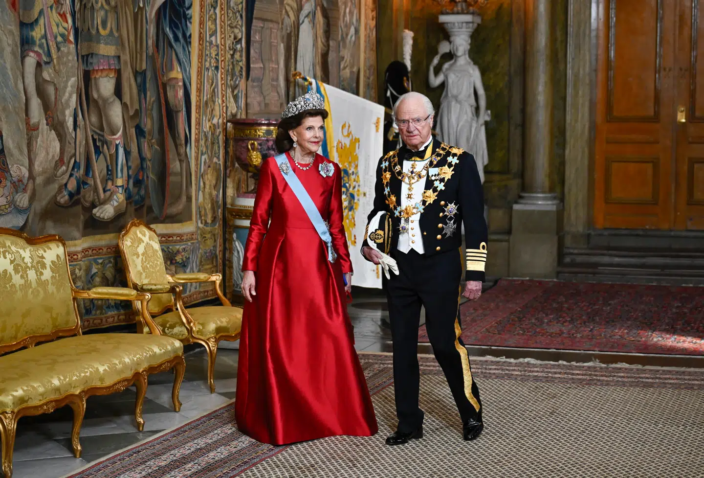 Den svenske konge takkede både sin kone og sine børn i velkomsttalen til sin 80 års fødselsdag.
