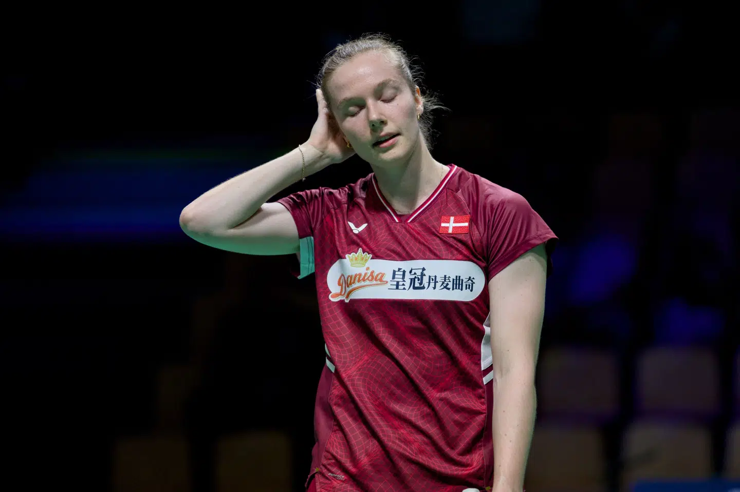 Amalie Schulz tabte sin single, og det beseglede den danske skæbne i kvartfinalen mod Indonesien. (Arkivfoto).
