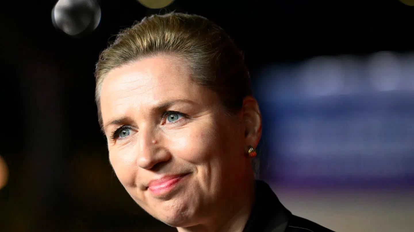 Mette Frederiksen holder tale på Arbejdermuseet.