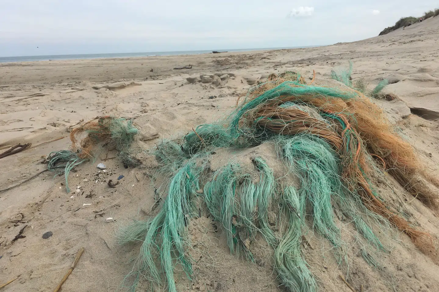Forladte fiskegarn udgør en trussel for både fisk og havfugle. Nettene kan også efterlade bly og mikroplastik på havbunden. (Arkivfoto).