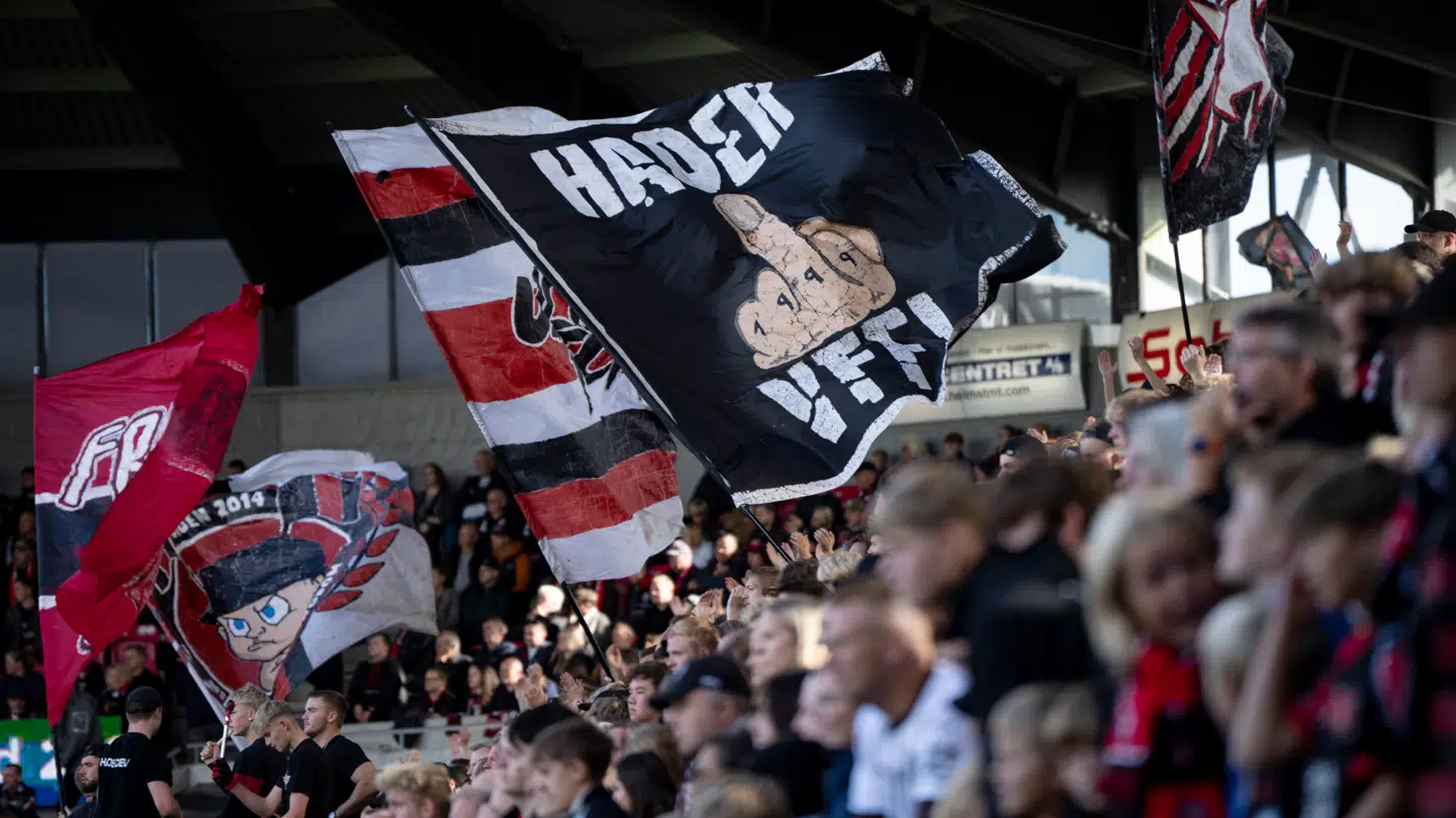 FC Midtjyllands fans under superligakampen mellem FC Midtjylland og Viborg FF på MCH Arena i Herning søndag den 29. september 2024.