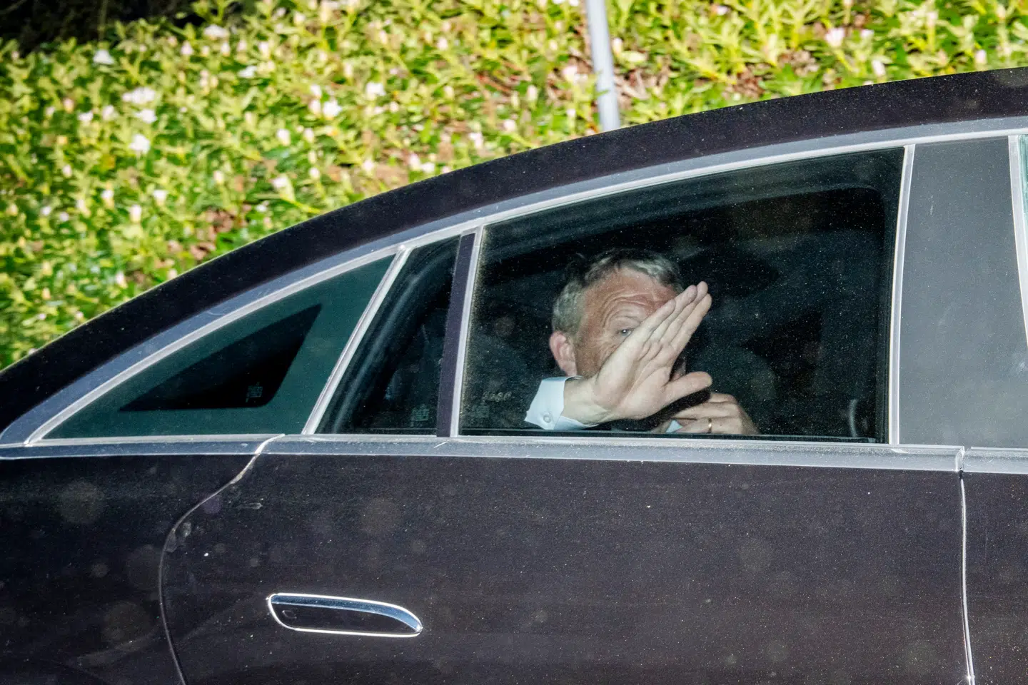 Lars Løkke Rasmussen (M) efter regeringsforhandlinger på Marienborg fredag.