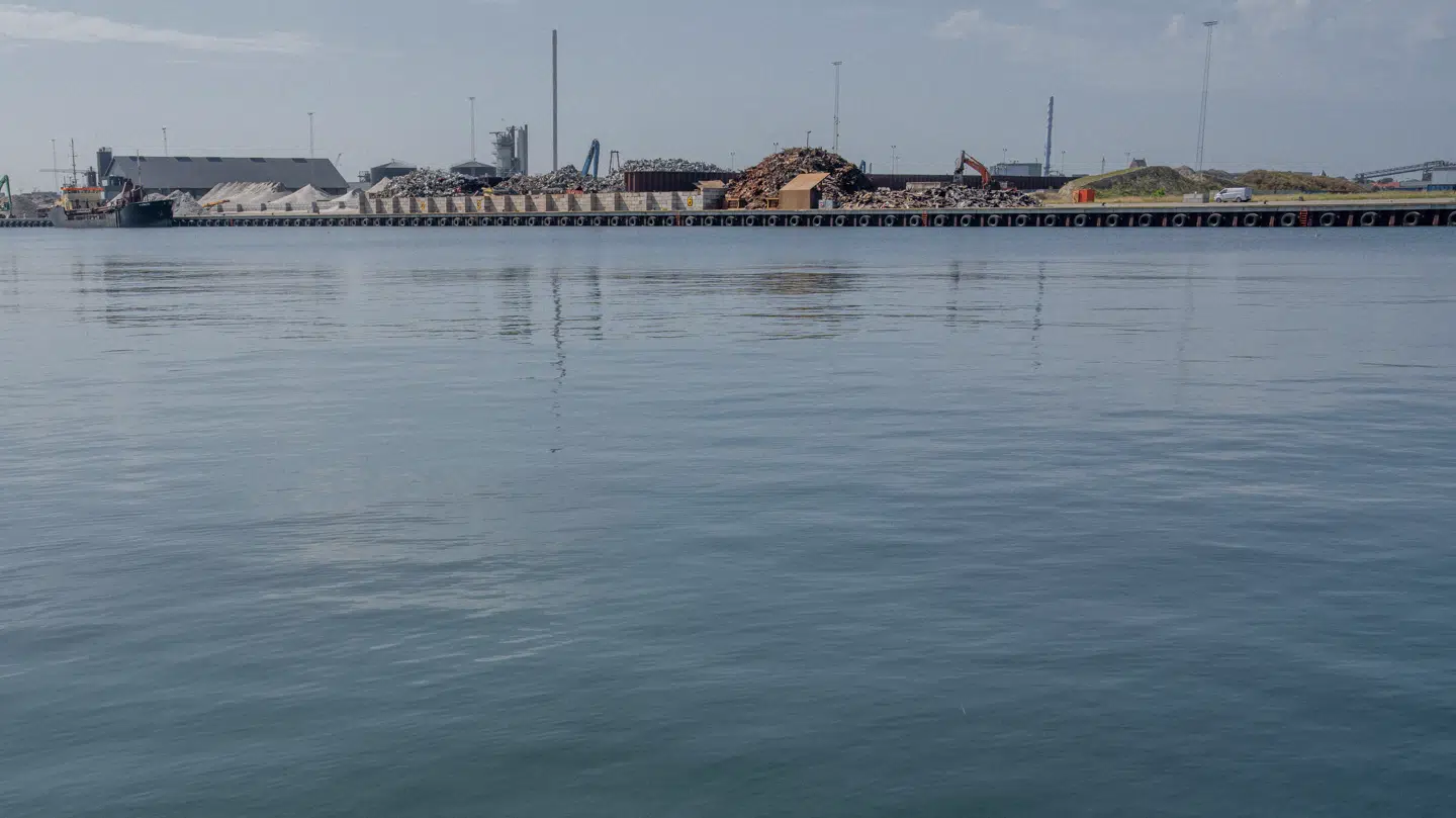 En mand blev natten til søndag skubbet i Køge Havn.