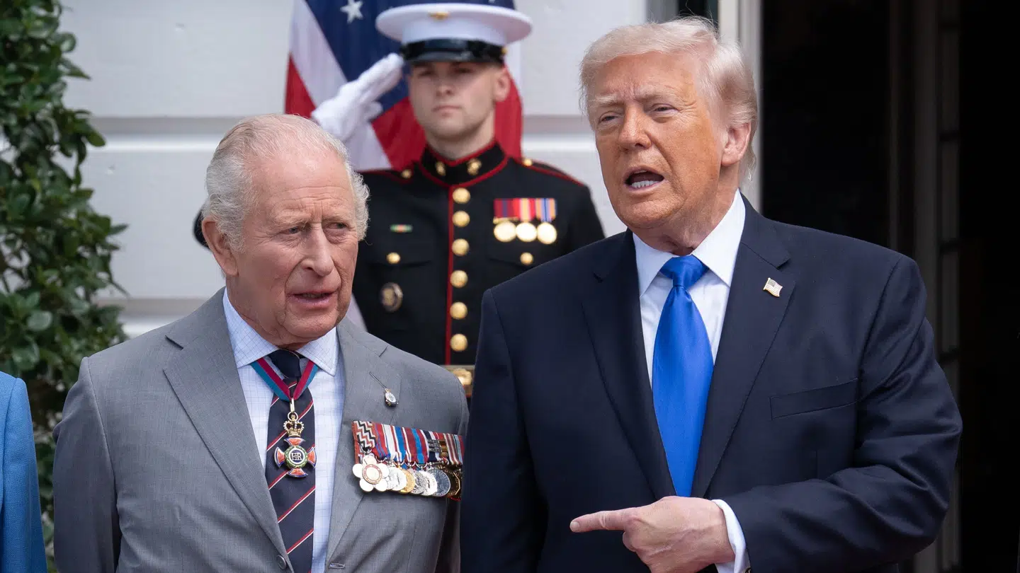 Kong Charles så ifølge Sky News kongehuskorrespondent ud til at trænge ind til USAs præsident.
