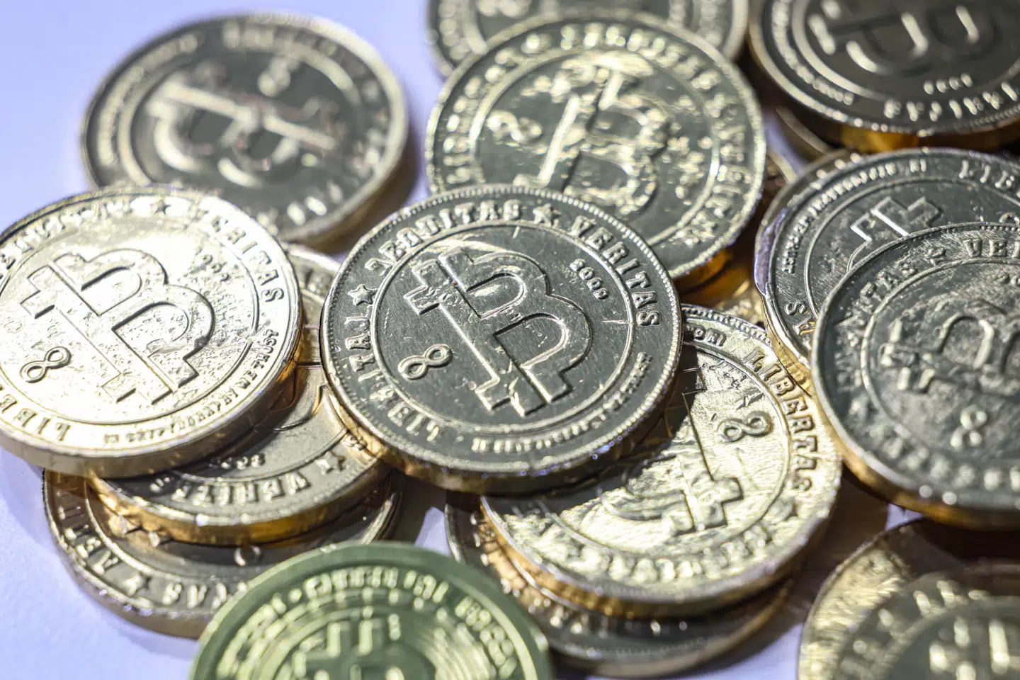 epa12891655 Bitcoin logos are seen during the Blockchain Forum 2026 in Moscow, Russia, 15 April 2026 The Blockchain Forum is the largest crypto forum and exhibition on Web3, mining, cryptocurrency, and AI. More than 20, 000 participants, including founders and top managers of leading global companies, investors, developers, and industry leaders, attend the forum. EPA/MAXIM SHIPENKOV
