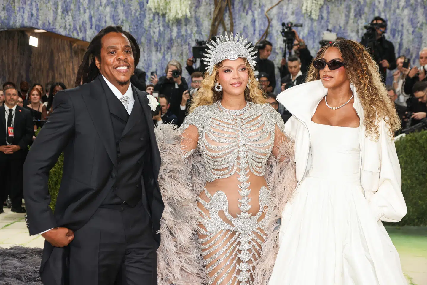 Beyonce med Jay-Z og Blue Ivy.