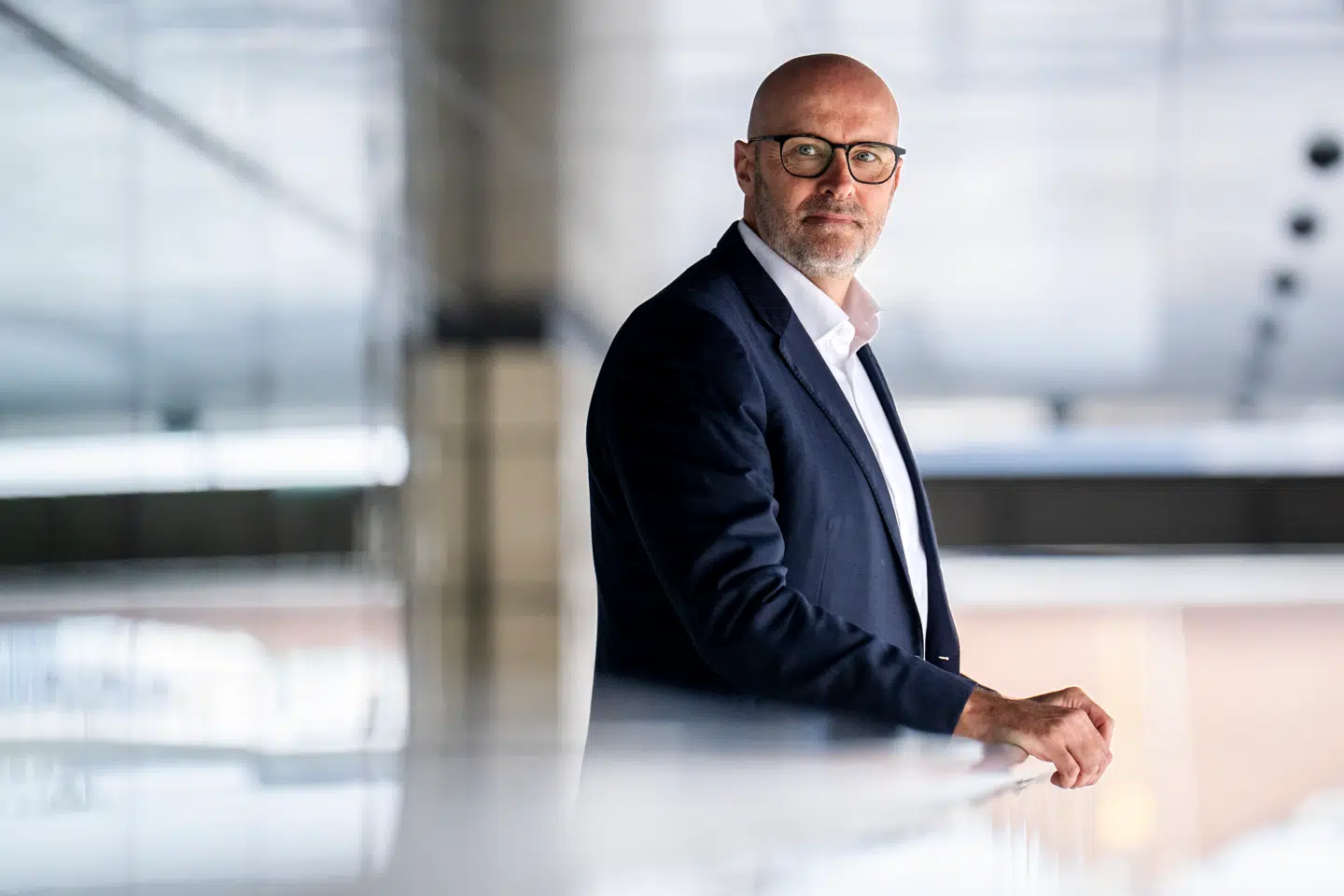 Ordførende direktør for Jyske Bank Lars Mørch i Jyske Banks domicil Glaskuben i København mandag den 3. november 2025.. (Foto: Ida Marie Odgaard/Ritzau Scanpix)