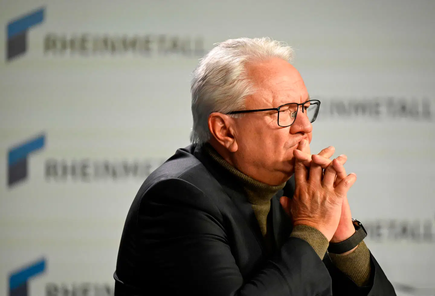 Armin Papperger er topchef i den tyske forsvarskæmpe, der holder til i Düsseldorf i det vestlige Tyskland.