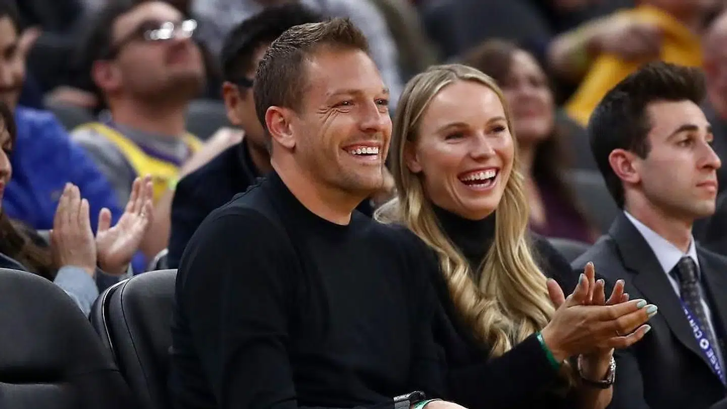 Caroline Wozniacki og David Lee.