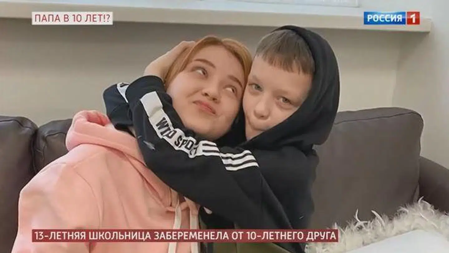 Her ses Daria og Ivan, der tilsyneladende venter barn sammen.