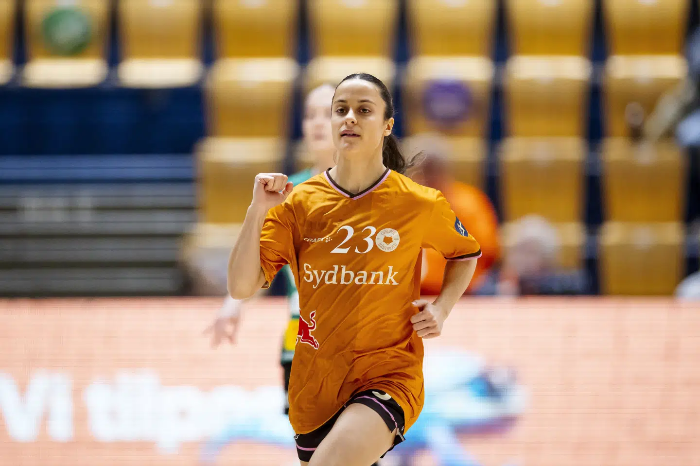 Elma Halilcevic smækkede ni bolde i kassen på ti forsøg, da Odense trods besvær nedlagde Horsens. (Arkivfoto).