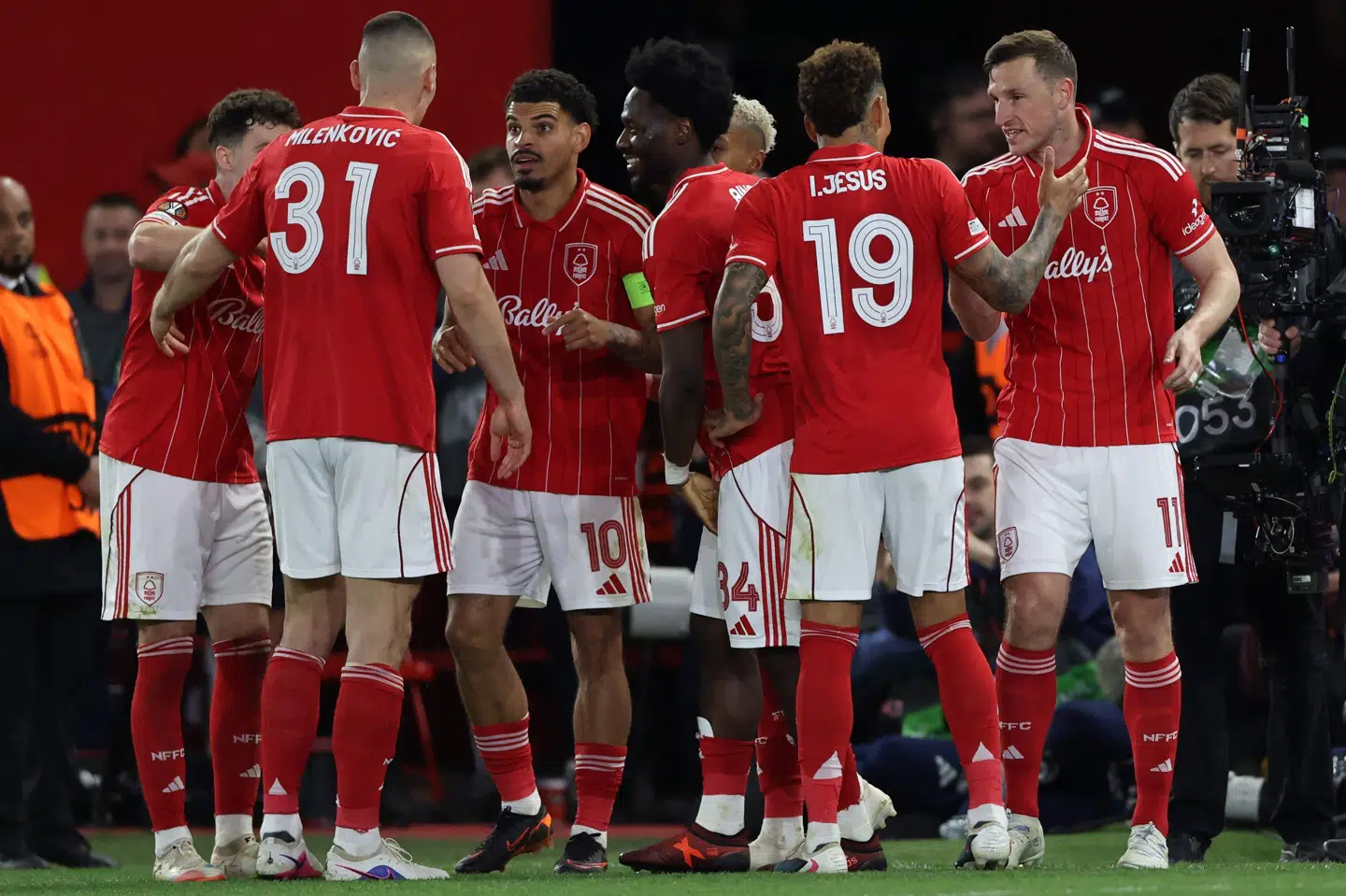 Nottingham Forest tog første stik med 1-0 mod Aston Villa i Europa League-semifinalen. Torsdag er der returkamp i Birmingham. (Arkivfoto).