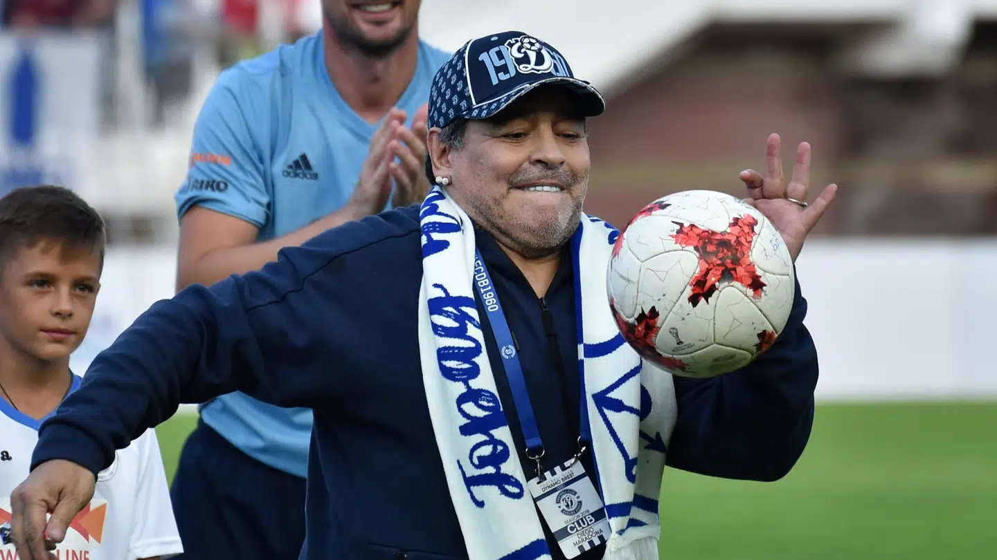 Diego Maradona i sommeren 2018. Den argentinske fodboldlegende gik bort godt to år senere.