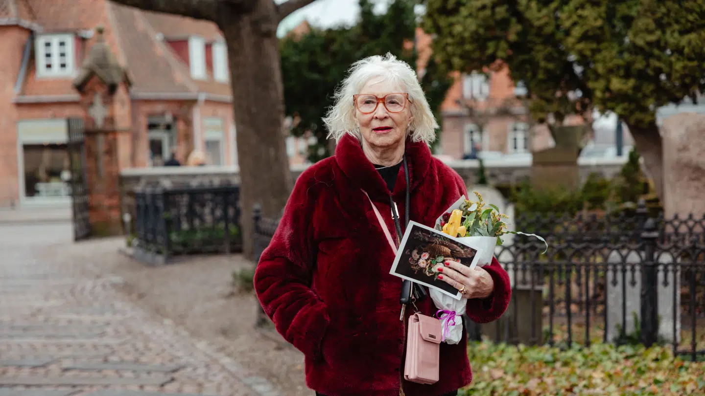 Edith Moltke-Leth ved Suzanne Bjerrehuus bisættelse i Gentofte Kirke 24. januar 2026.