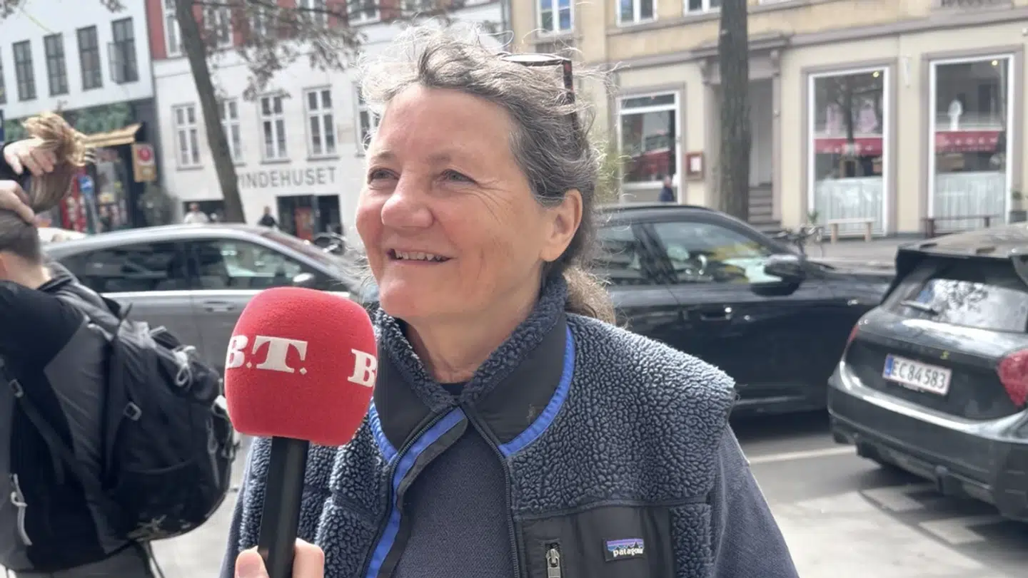 Mette Hoffman Meyer talte med B.T. foran Rema 1000 i København.