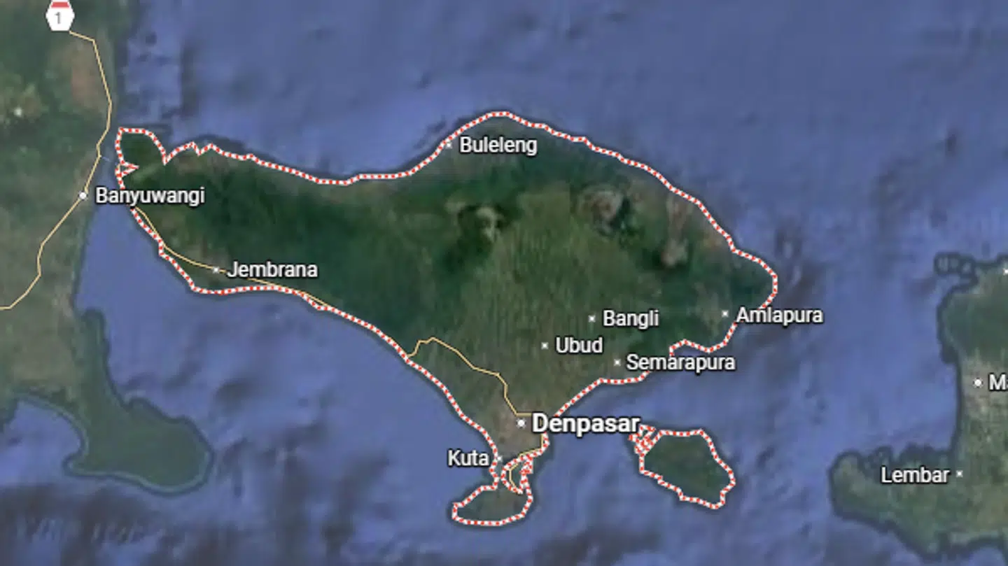 Ulykken skete på Bali i Indonesien.