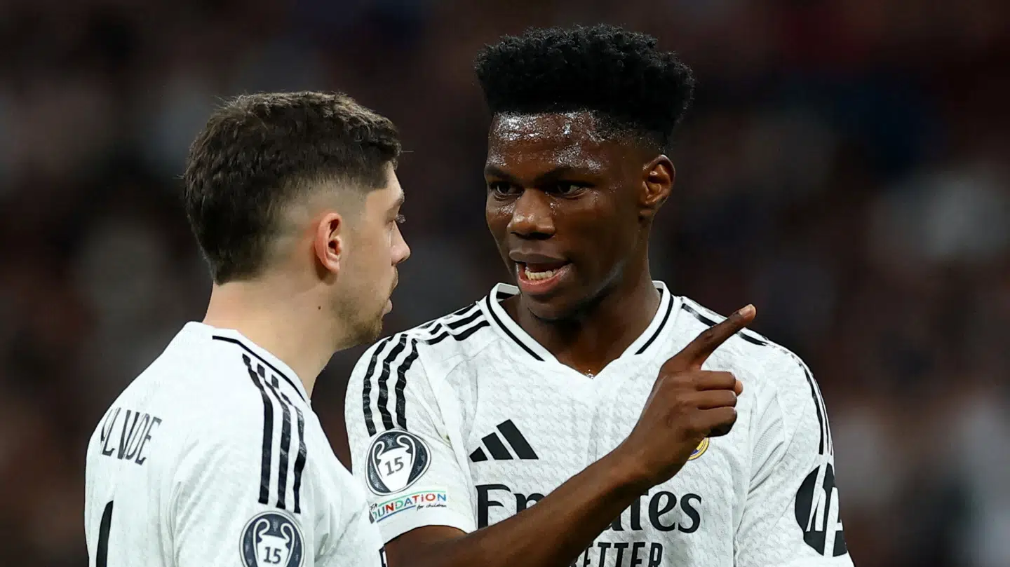 Federico Valverde og Aurélien Tchouaméni.