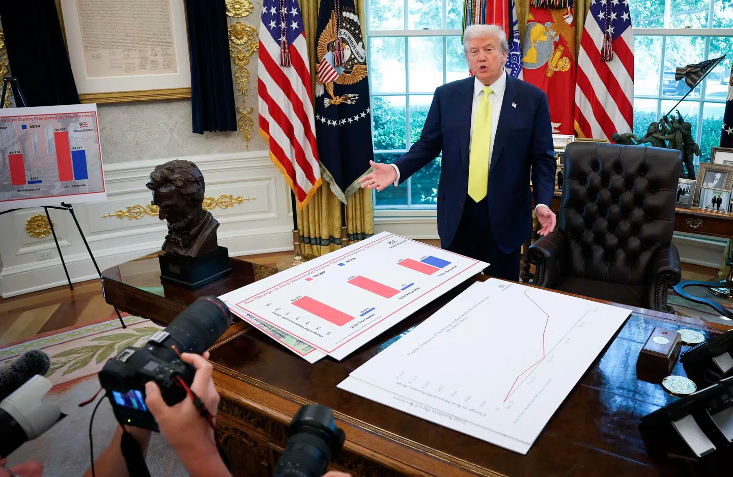Donald Trump fastholder, at det går godt i amerikansk økonomi. Den månedlige jobrapport har været en blandet oplevelse.