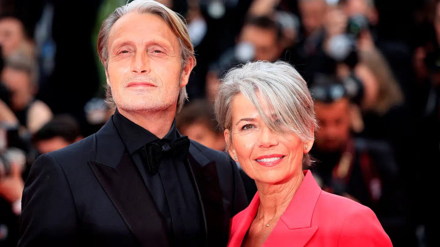 Mads Mikkelsen og Hanne Jacobsen til filmfestivalen i Cannes i 2023.