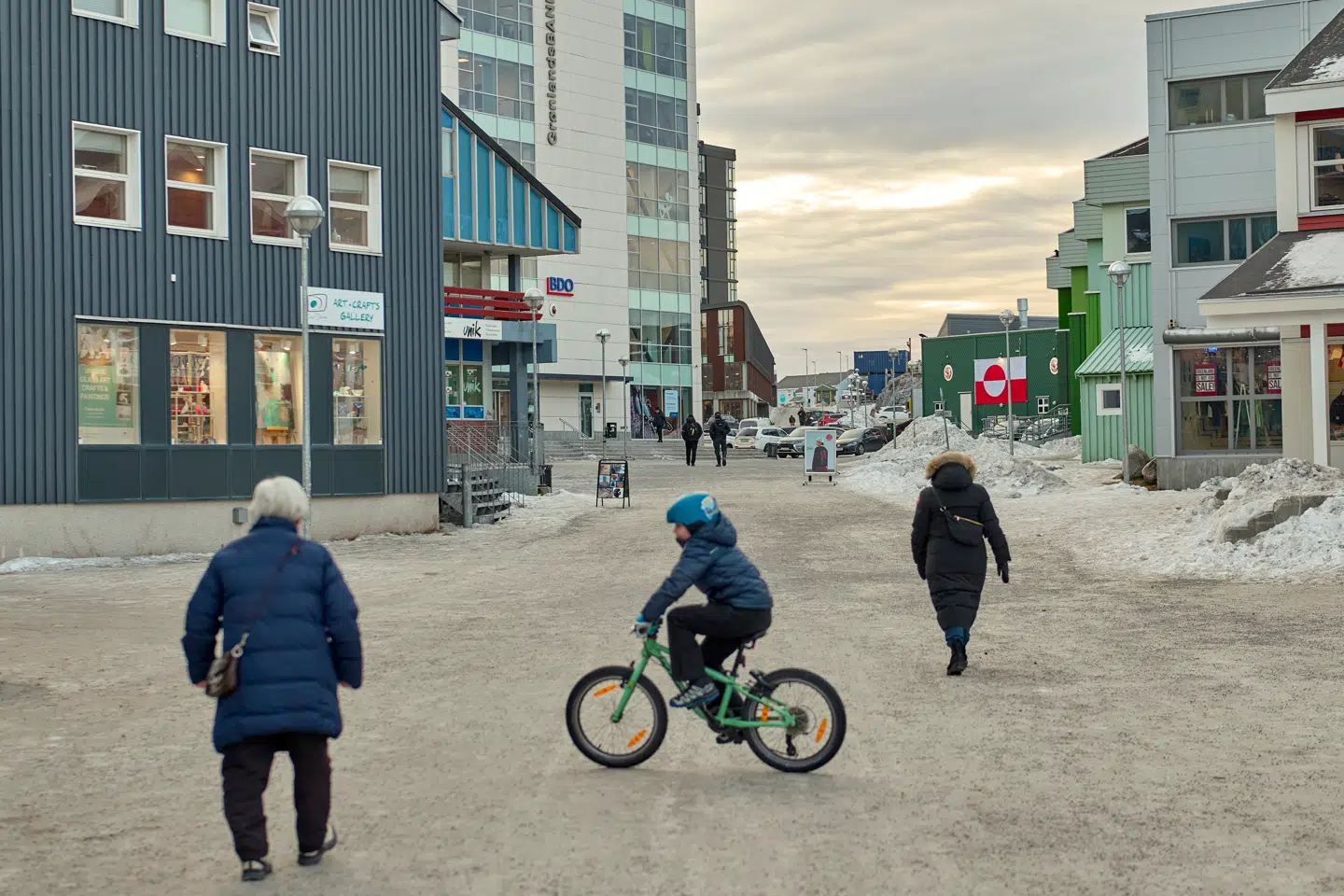Flere personer i Nuuk fortæller, at de onsdag rendte ind i »Cliff«.
