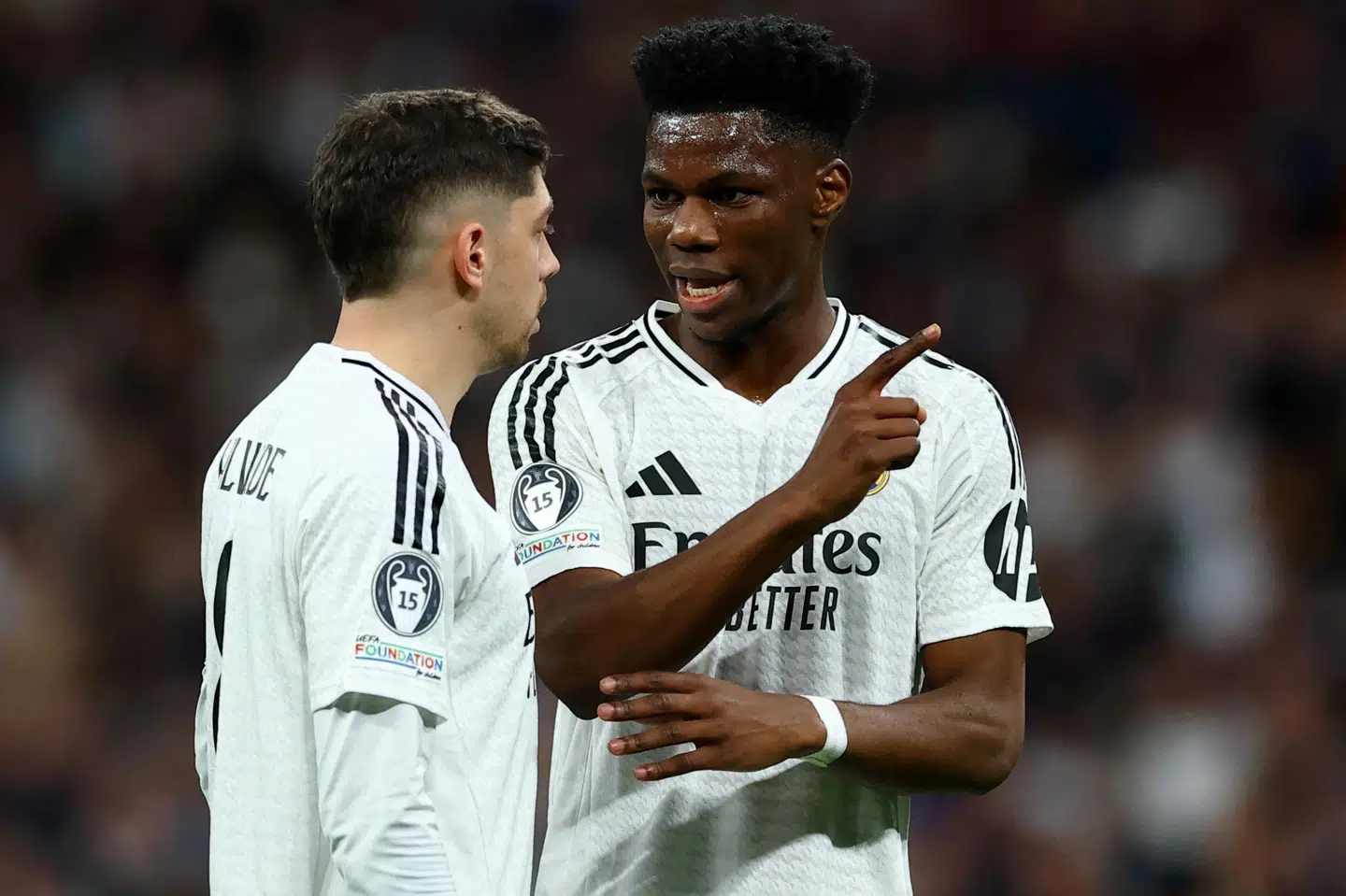 Real Madrid har straffet midtbanespillerne Federico Valverde og Aurélien Tchouaméni med en millionbøde hver. (Arkivfoto).