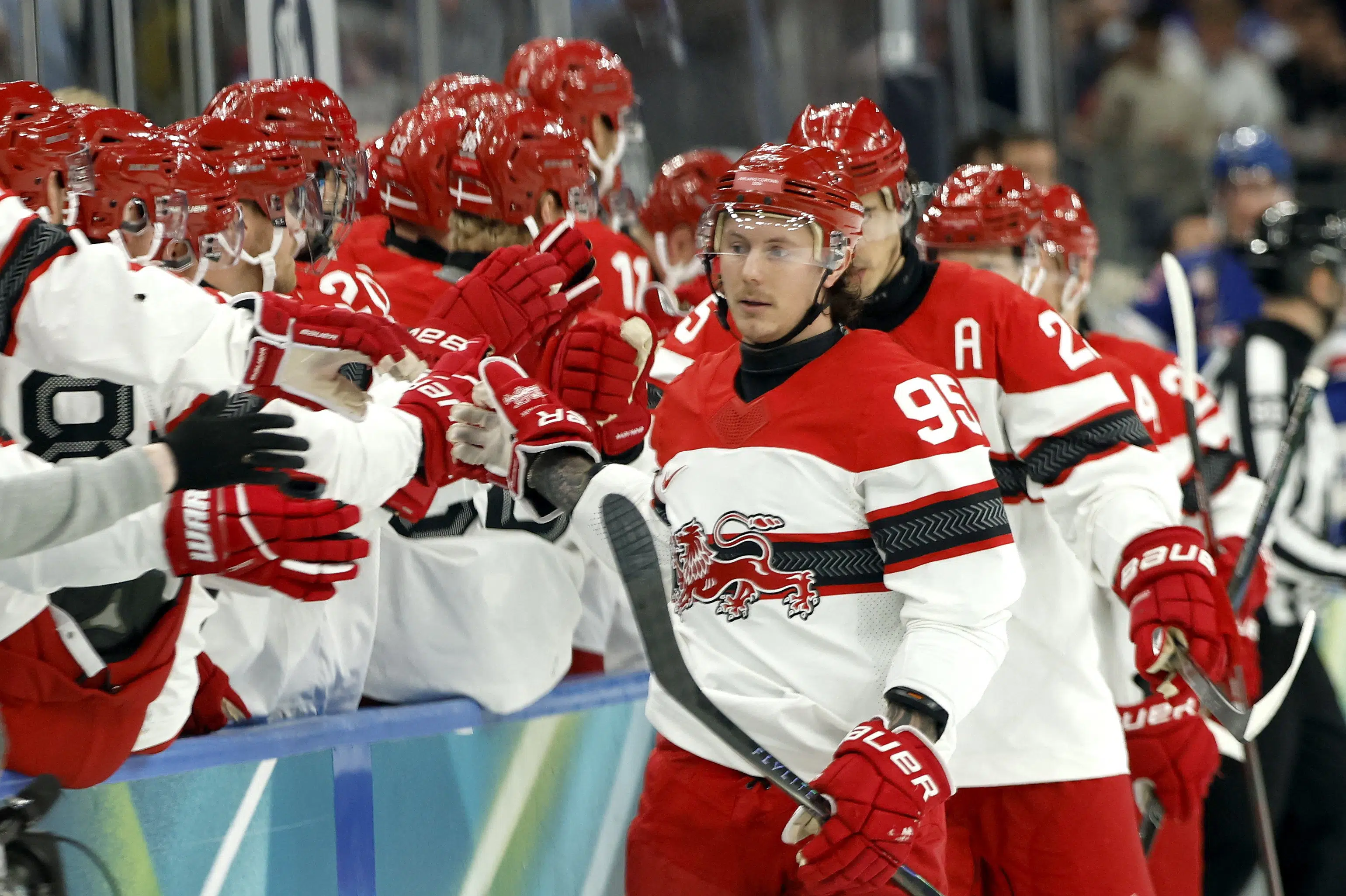 Danske ishockeyherrer vinder næstsidste VM-test