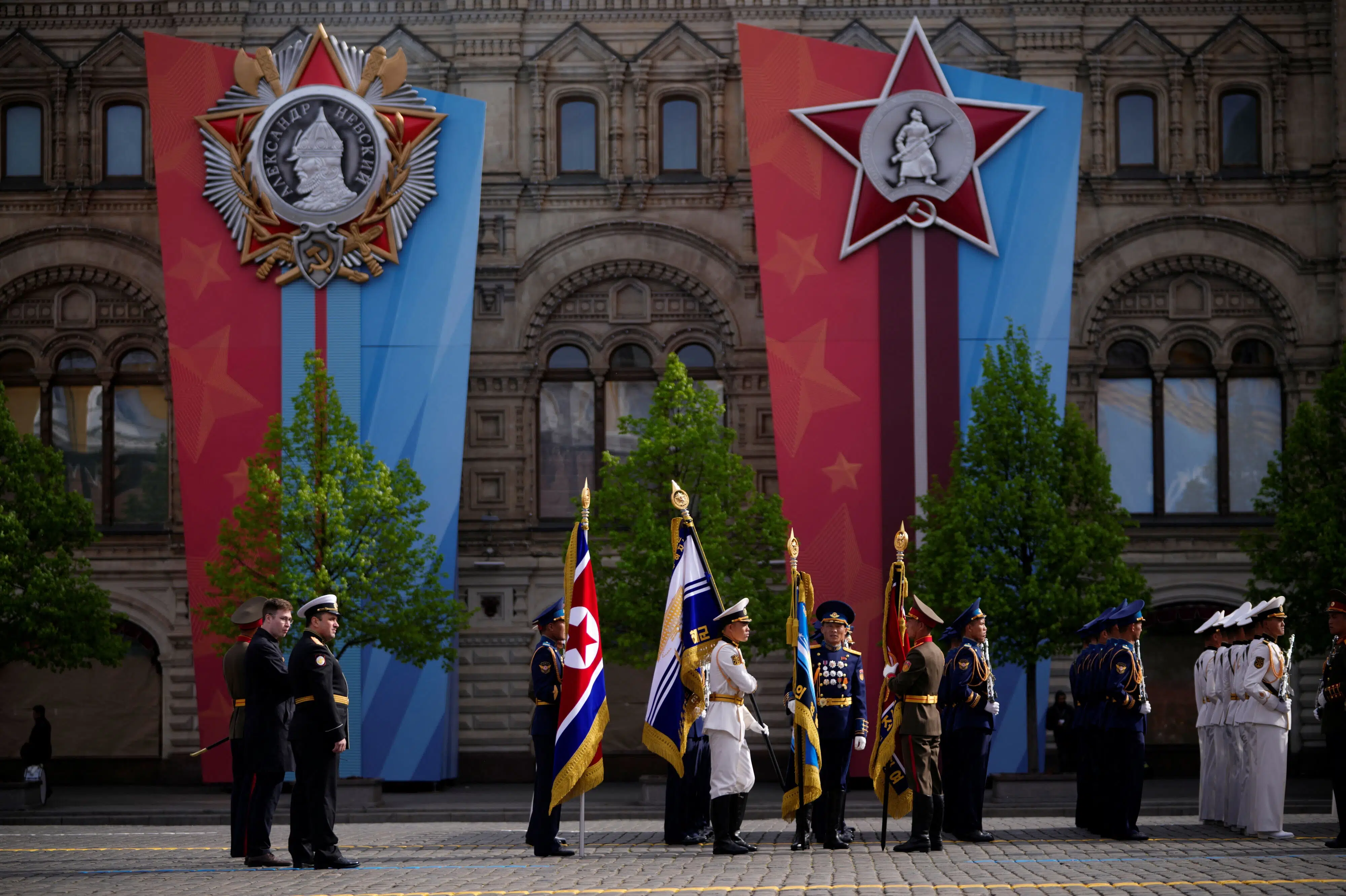 Militærparade i Moskva bliver med nordkoreanere og uden materiel