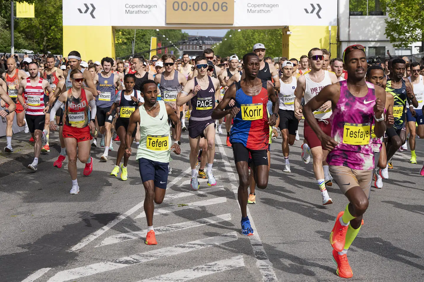 Søndag løber Copenhagen Marathon af stablen i Københavns gader. Ruten er den samme som sidste års udgave, hvor billedet er taget. (Arkivfoto).