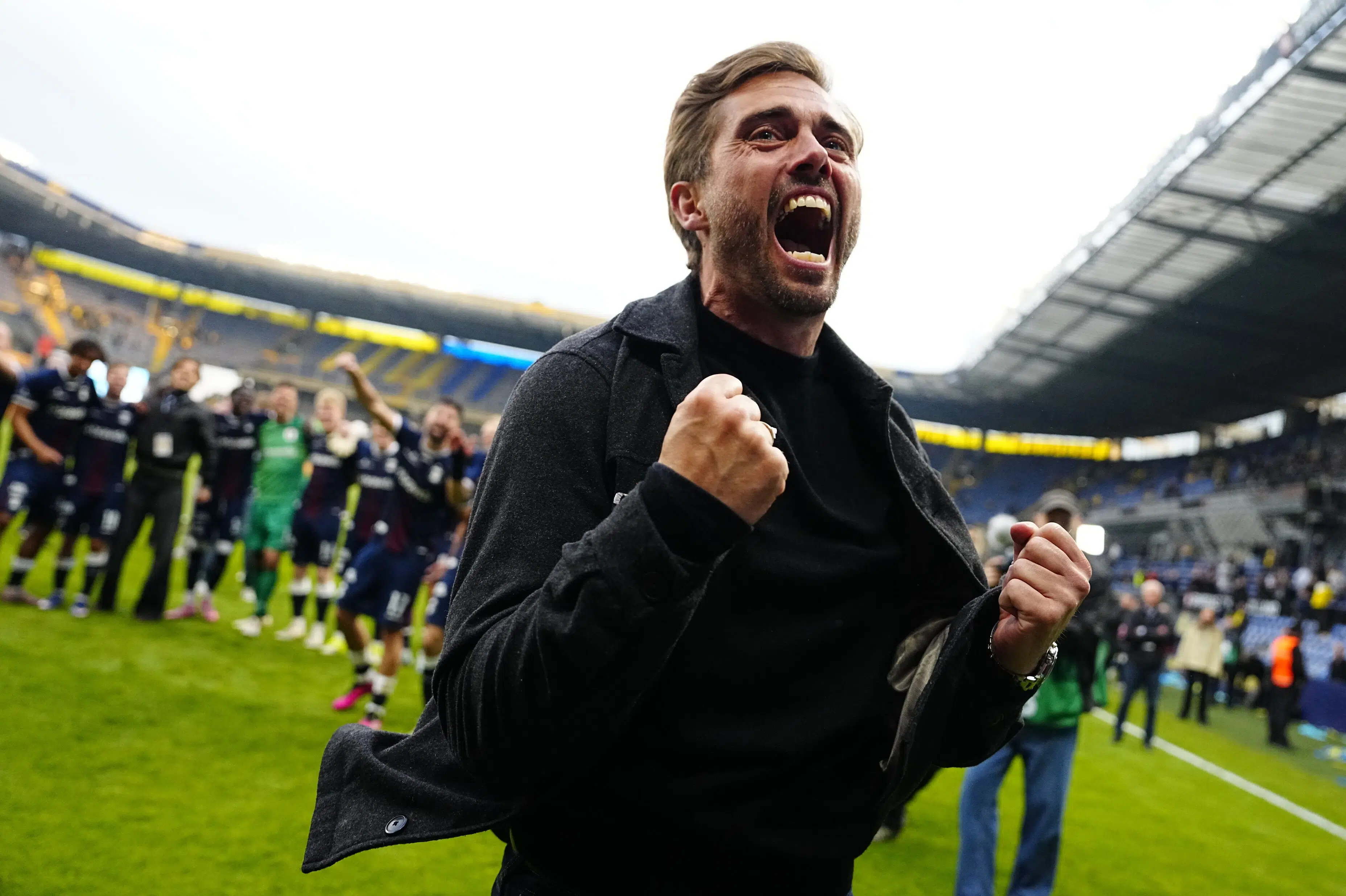 AGF hyldes som dansk mester på Aarhus Rådhus