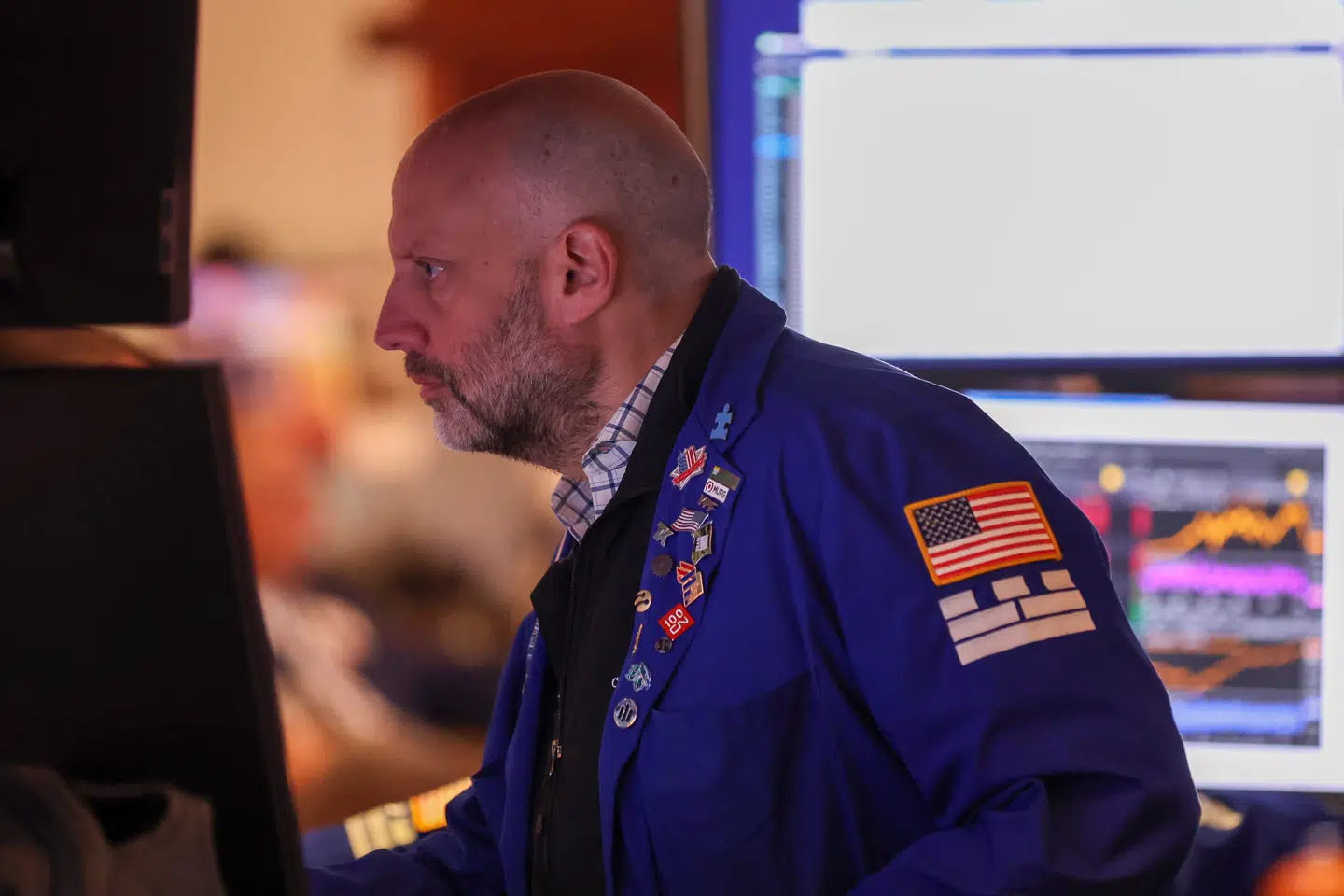 epa12941882 A trader works on the New York Stock Exchange floor after the opening bell in New York, New York, USA, 08 May 2026. Stocks were on the rise on the morning of 08 May after a better than expected jobs report for April. EPA/SARAH YENESEL