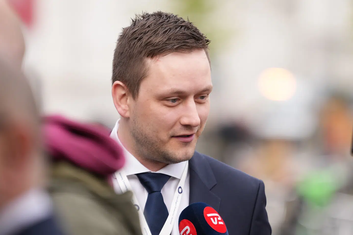 Jens-Frederik Nielsen, den grønlandske regeringsleder, deltager tirsdag i Copenhagen Democracy Summit i Skuespilhuset.