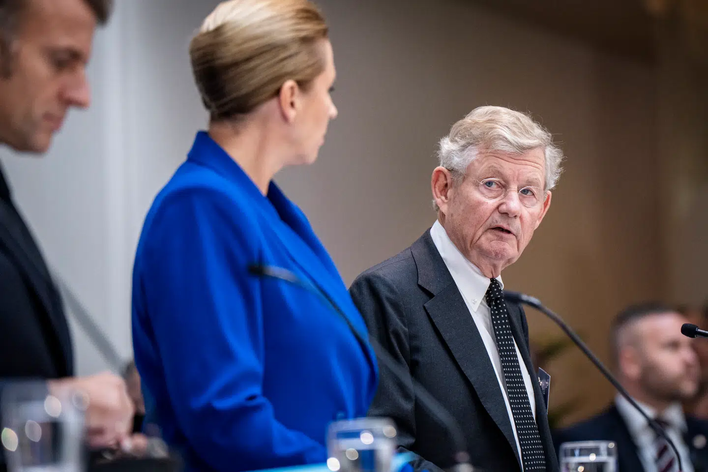 Nordens største nulevende industrialist, Jacob Wallenberg, er gået aktivt ind i en kamp for at styrke udviklingen i Norden og styrke Nordens position i verden. Her ses han med EUs politiske ledelse i Industriens Hus i oktober.