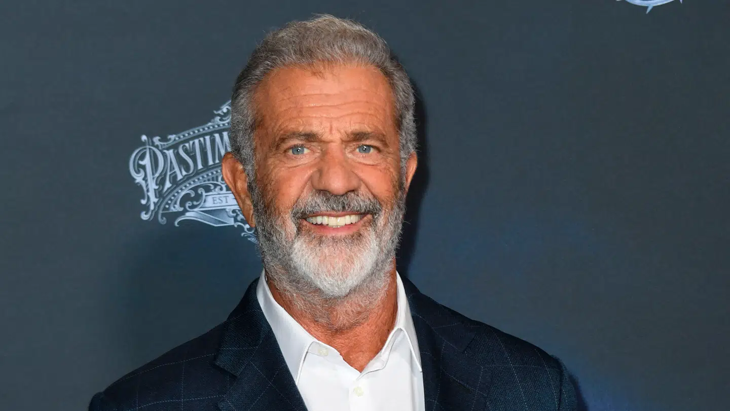 Mel Gibson på den røde løber i 2024.